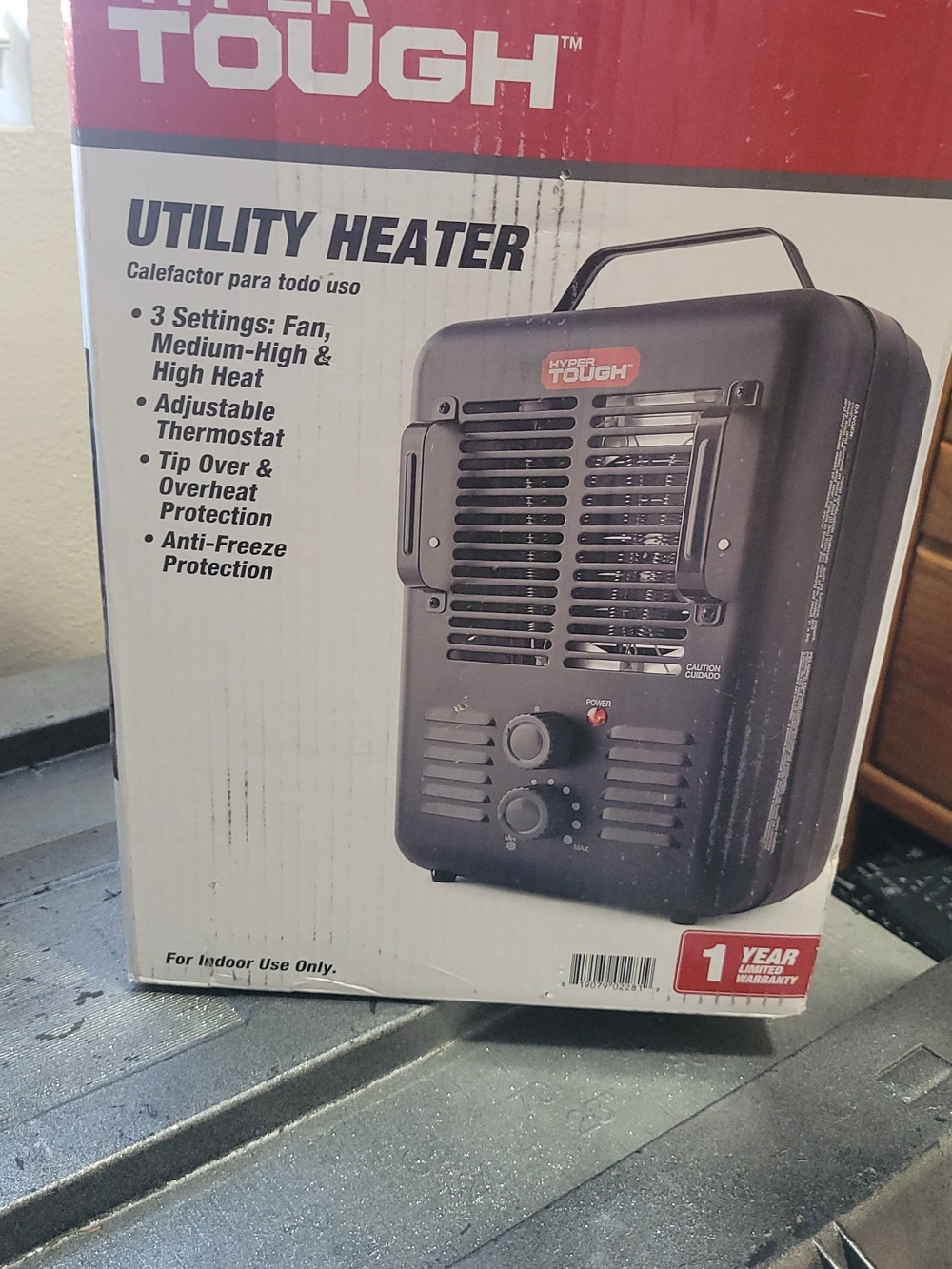 Hyper Tough Utility Heater - Black